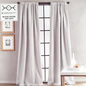 Bloomsbury One Rod Pocket Curtain Panel 50x63 Gray